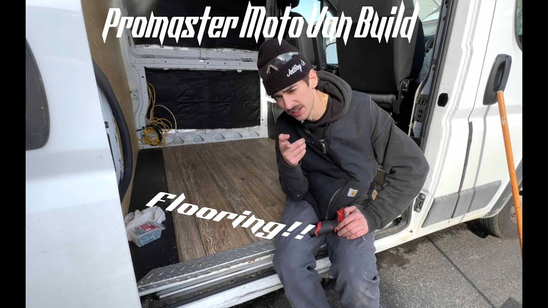 Van flooring Install *MUST KNOW ISSUE* - MotoVan Build - EP. 5