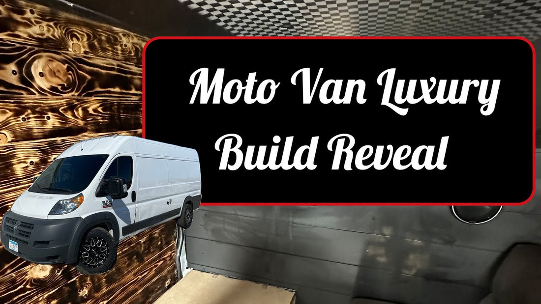 Luxury living space reveal! Moto Van Build EP.  10