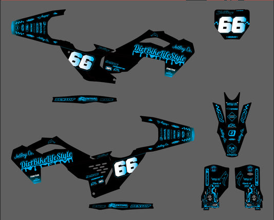 Black Out Mx Graphics Kit