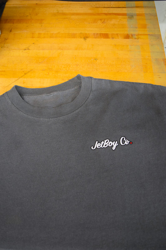 JetBoyCo Washed Tee – Vintage Oversized Moto Streetwear Drop