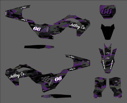 Purple Camo Graphics Kit