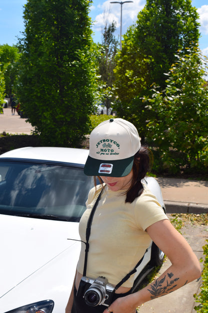 JetBoyCo Vintage Moto Co Hat – Retro-Inspired Snapback